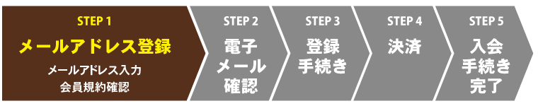 STEP1:メールアドレス登録