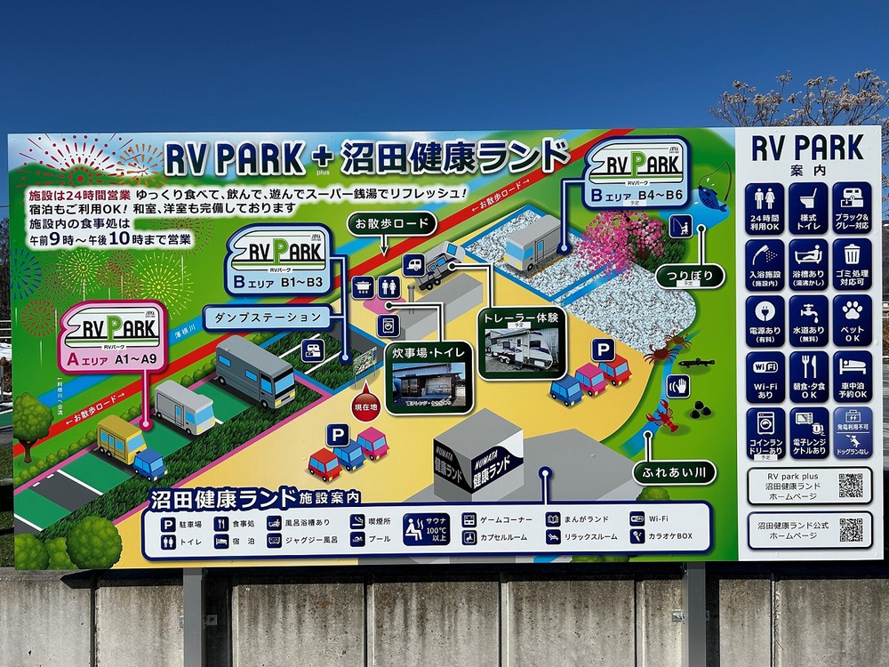 RV park plus 沼田健康ランド写真