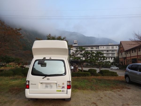 今年二度目の車中泊の写真