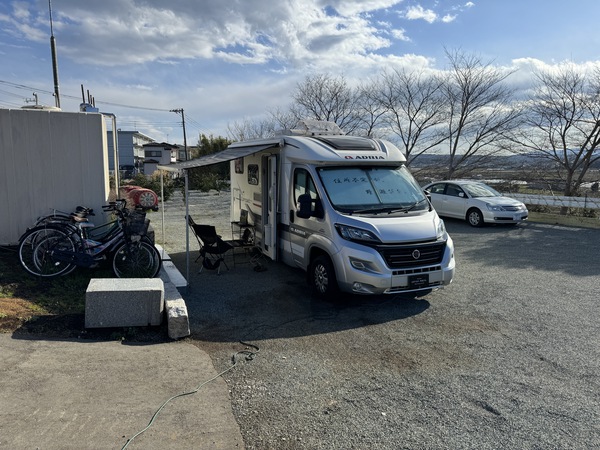 大山詣りの車中泊の写真