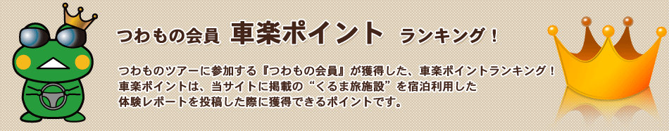 つわものツアースポット人気ランキング