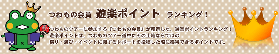 つわものツアースポット人気ランキング